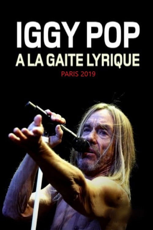 Iggy Pop Live at La Gaîté Lyrique, Paris Poster