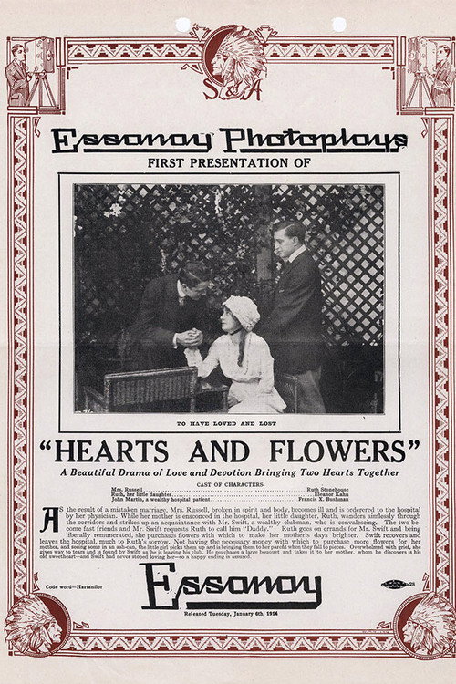Hearts and Flowers Poster