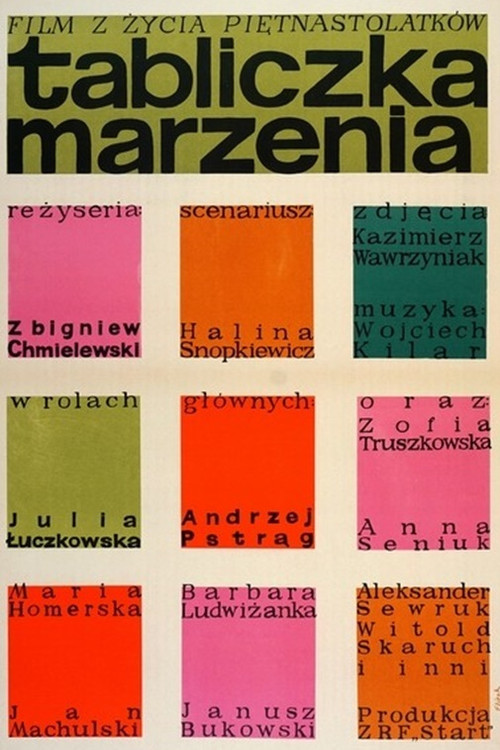 Tabliczka marzenia Poster
