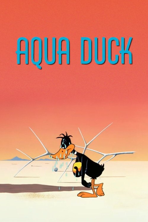 Aqua Duck Poster