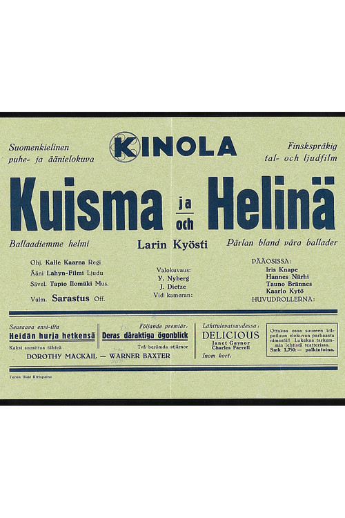 Kuisma ja Helinä Poster