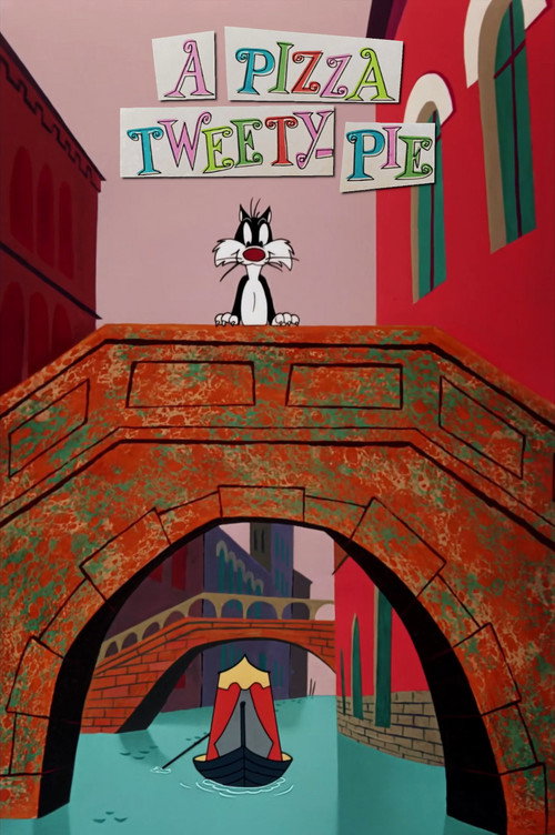 A Pizza Tweety-Pie Poster