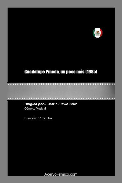 Guadalupe Pineda, un poco más Poster