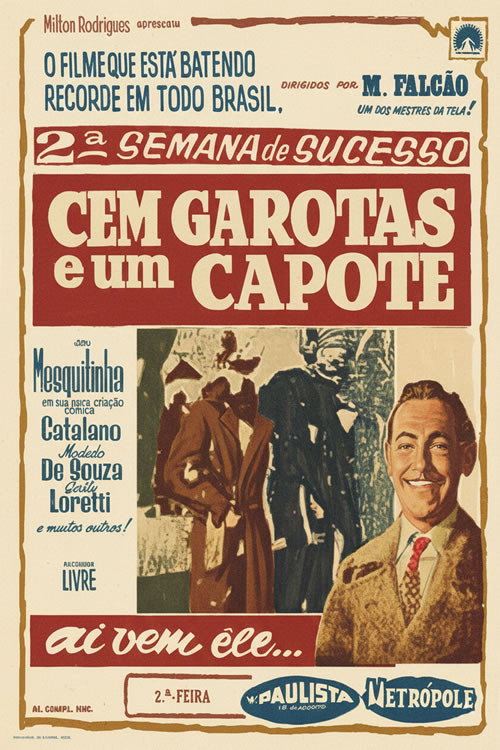 Cem Garotas e Um Capote Poster