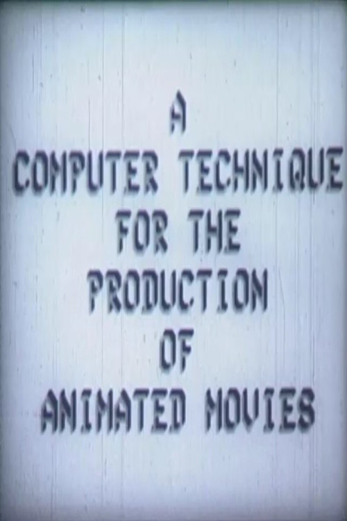 A Computer Technique for the Production of Animated Movies Poster