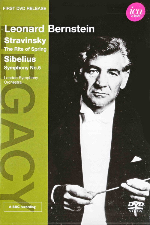 Leonard Bernstein conducts Stravinsky & Sibelius Poster