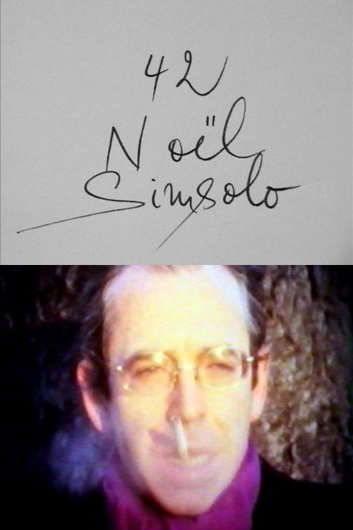 Cinématon n°42 : Noël Simsolo Poster