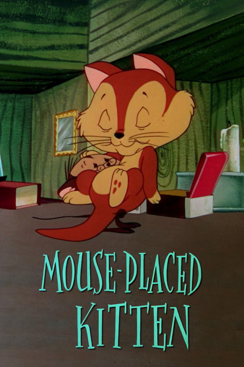 Mouse-Placed Kitten Poster