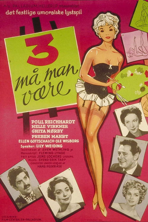 3 må man være Poster