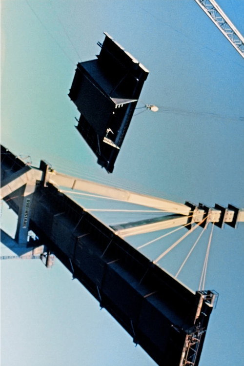 Bau der Köhlbrandbrücke Poster