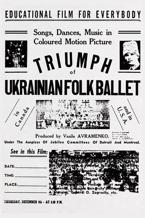 Triumph of Ukrainian Folk Ballet Poster