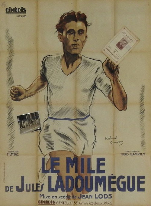 Jules Ladoumègue's mile Poster