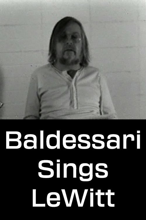 Baldessari Sings LeWitt Poster