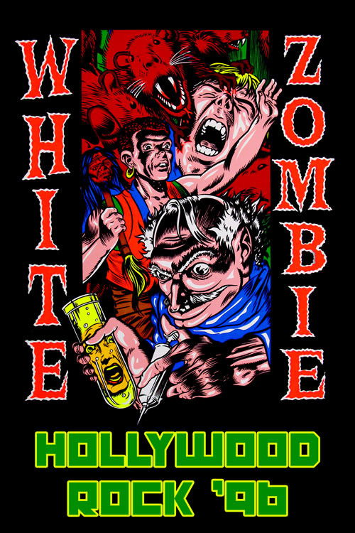 White Zombie: Hollywood Rock '96 Poster