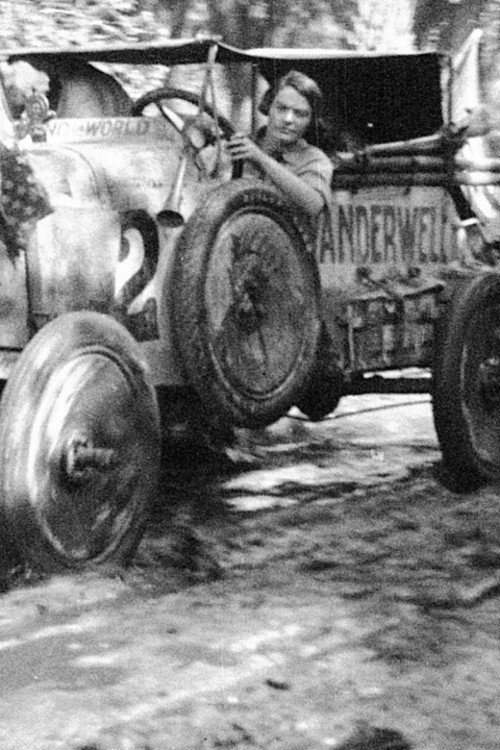 With Car and Camera Around the World Poster