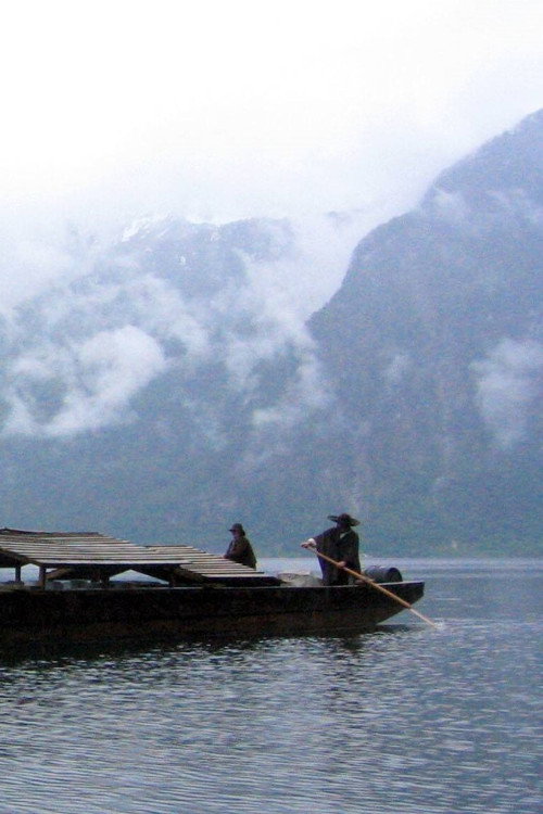 Hallstatt - Living Between Rock and Lake Poster