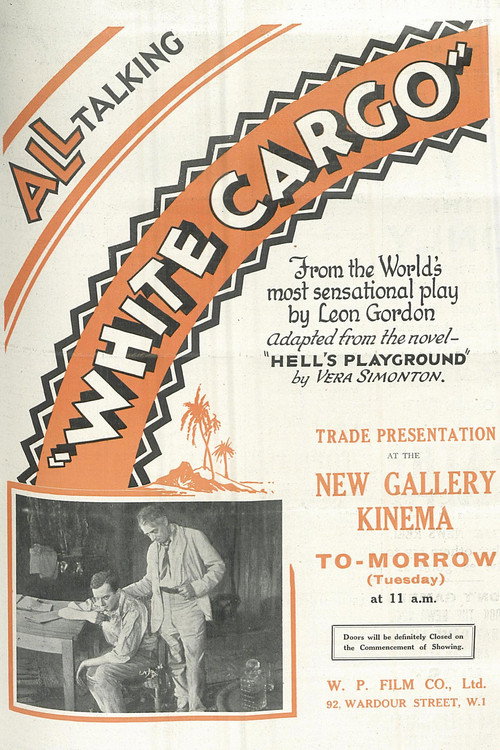White Cargo Poster