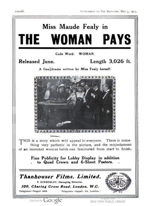 The Woman Pays Poster