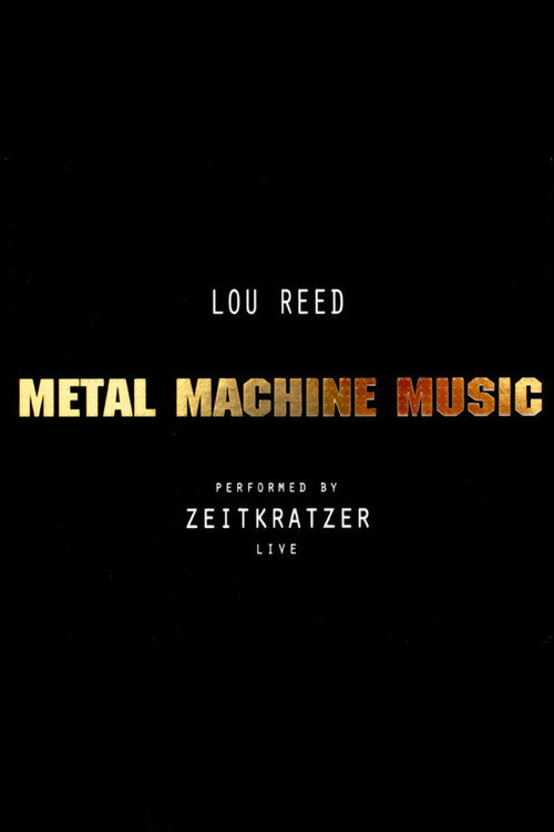 Zeitkratzer And Lou Reed: Metal Machine Music Poster