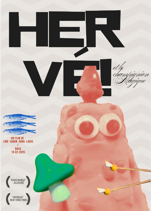 Hervé et le champignon Magique Poster