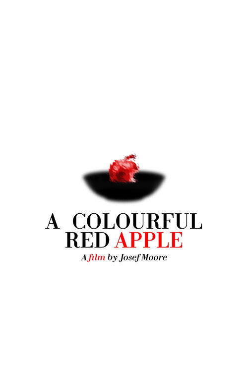 A Colourful Red Apple Poster