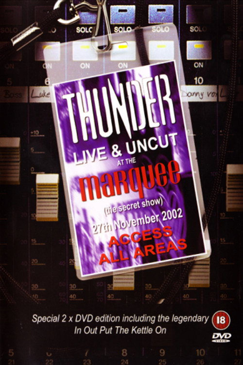 Thunder - Live And Uncut At The Marquee Poster