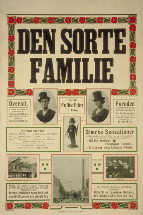 Den sorte Familie Poster