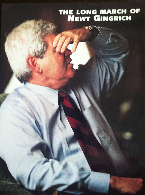 The Long March of Newt Gingrich Poster
