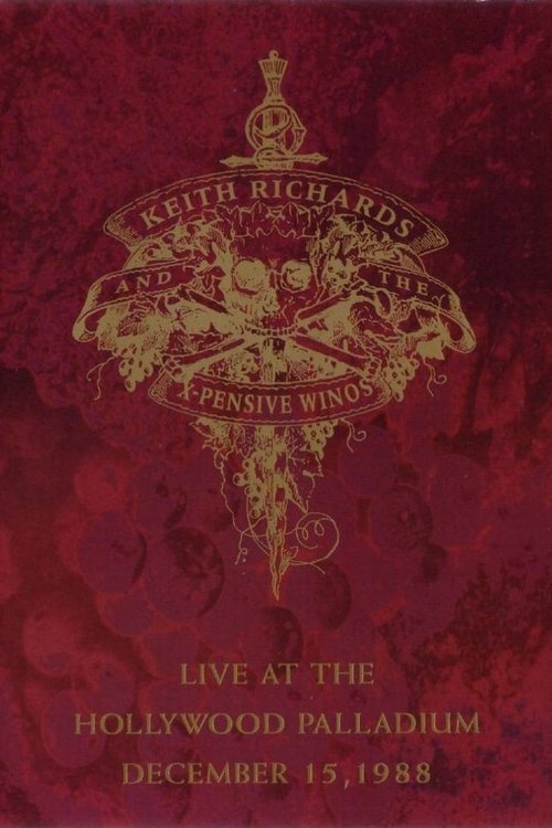 Keith Richards And The X-Pensive Winos: Live At The Hollywood Palladium December 15, 1988 Poster