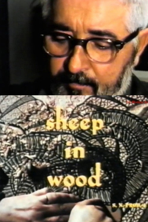 Sheep in Wood Poster