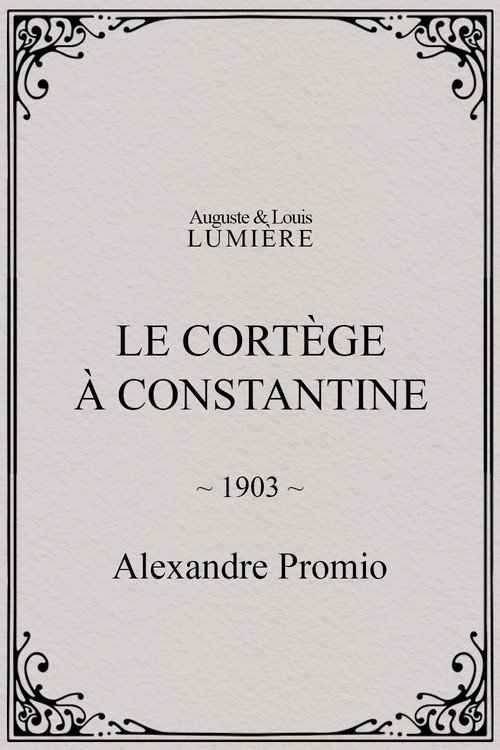 Le cortège à Constantine Poster