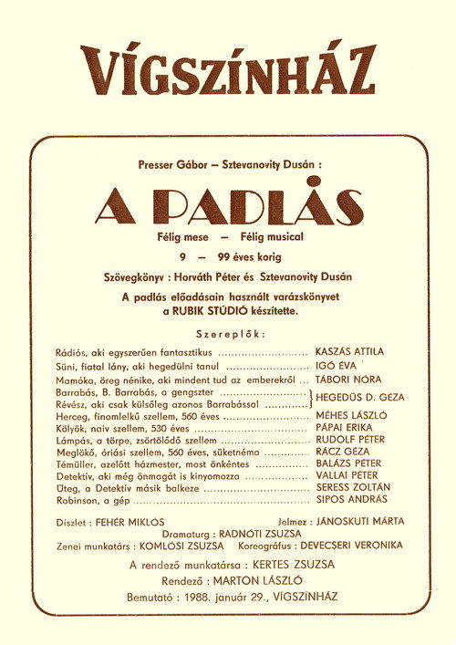 A padlás Poster