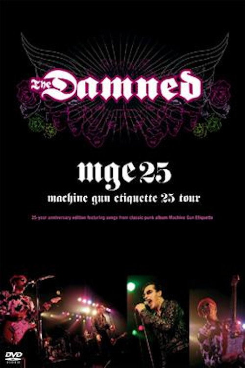 The Damned - Machine Gun Etiquette - 25th Tour Poster