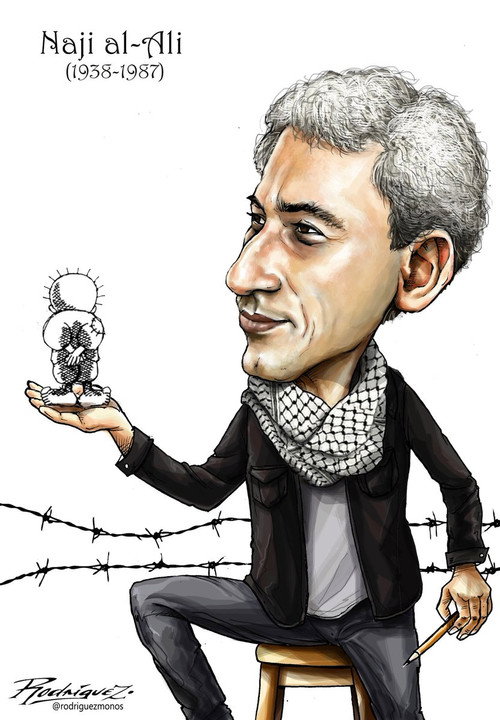 Naji Al-Ali, An Artist With Vision Poster