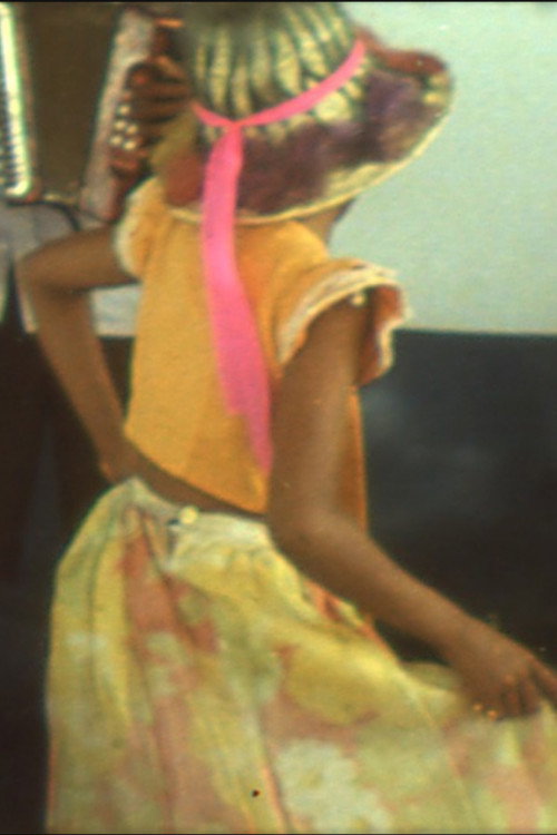 Dancers, Buildings and People in the Street Poster