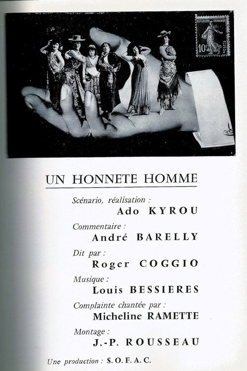 Un honnête homme Poster