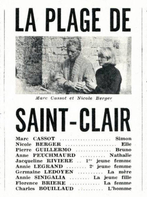 La Plage de Saint-Clair Poster