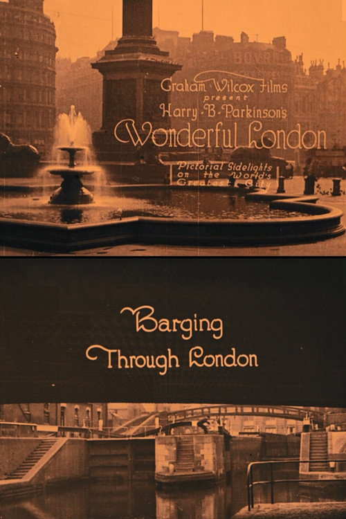 Wonderful London: Barging Through London Poster