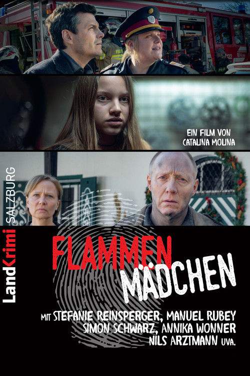 Flammenmädchen Poster