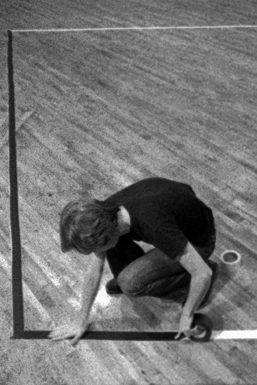 Black on White Tape Poster