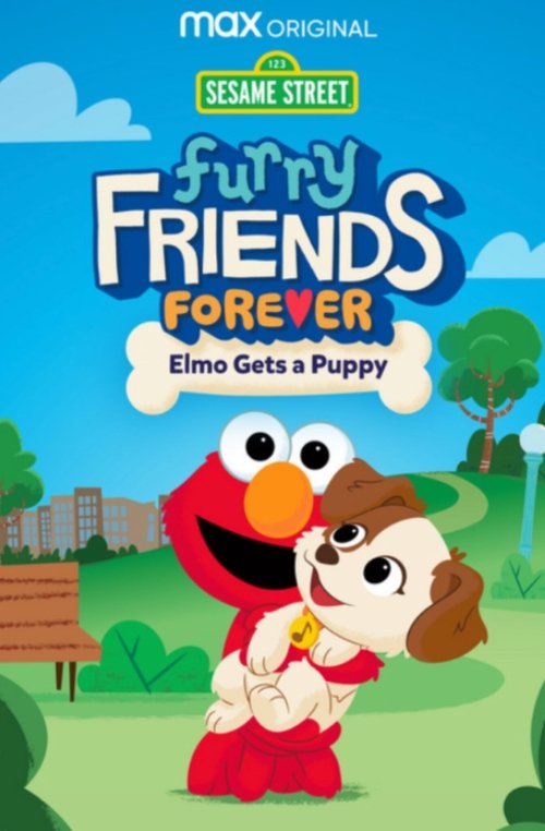 Furry Friends Forever: Elmo Gets a Puppy Poster