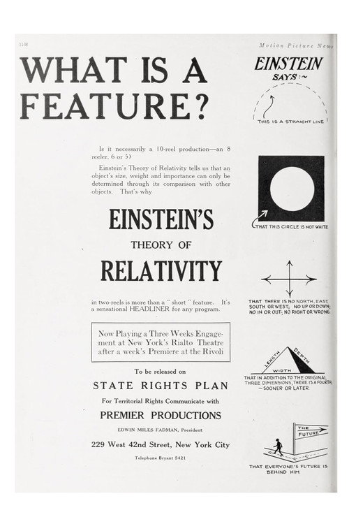 The Einstein Theory of Relativity Poster