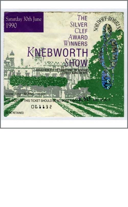 Silver Clef Award Winners Show, Knebworth Park Poster
