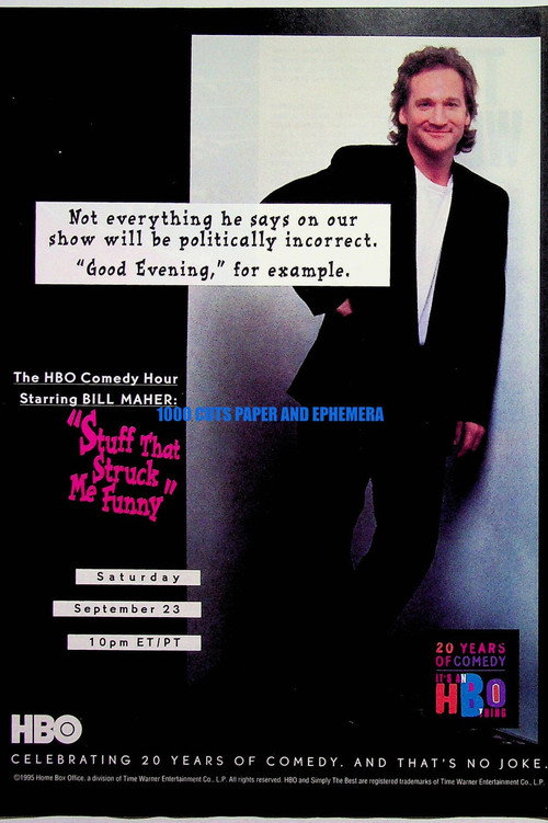 Bill Maher: Stuff That Struck Me Funny Poster