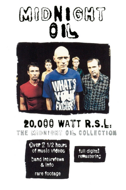 Midnight Oil - 20,000 Watt R.S.L. Poster