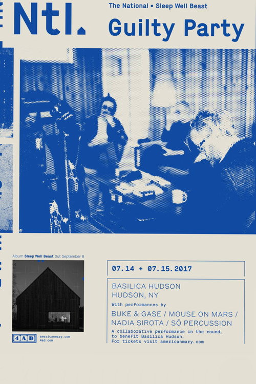 The National - Guilty Party: Basilica Hudson Poster