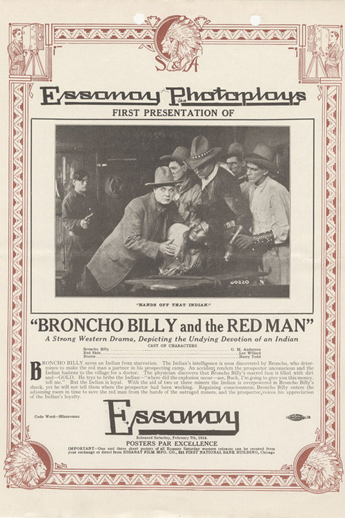 Broncho Billy and the Red Man Poster