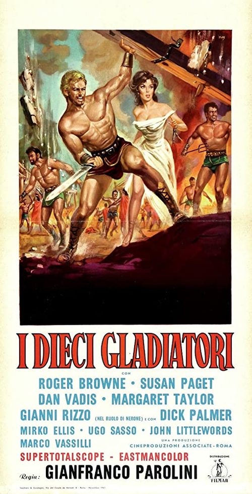 The Ten Gladiators Poster