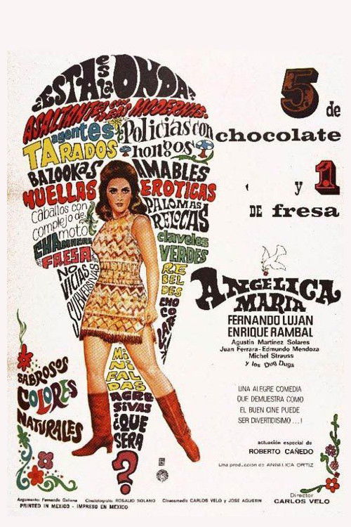 5 of Chocolate and 1 of Strawberry Poster