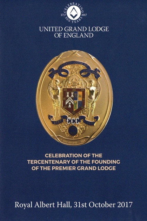 Celebration of the Tercentenary of the Founding of The Premier Grand Lodge Poster